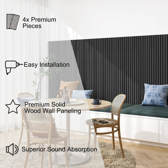 MDF Acoustic Slat Wood Wall Panels HAUSVITA