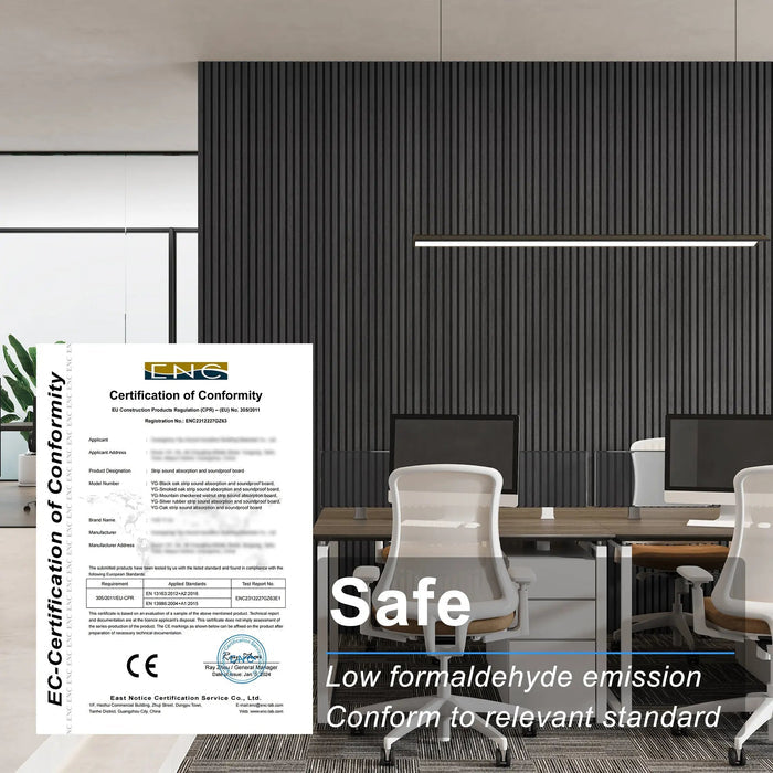 MDF Acoustic Slat Wood Wall Panels HAUSVITA