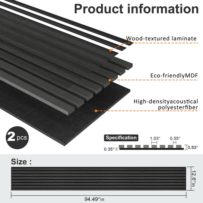 MDF Acoustic Slat Wood Wall Panels HAUSVITA