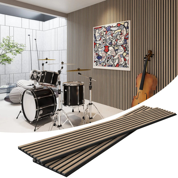 MDF Acoustic Slat Wood Wall Panels HAUSVITA