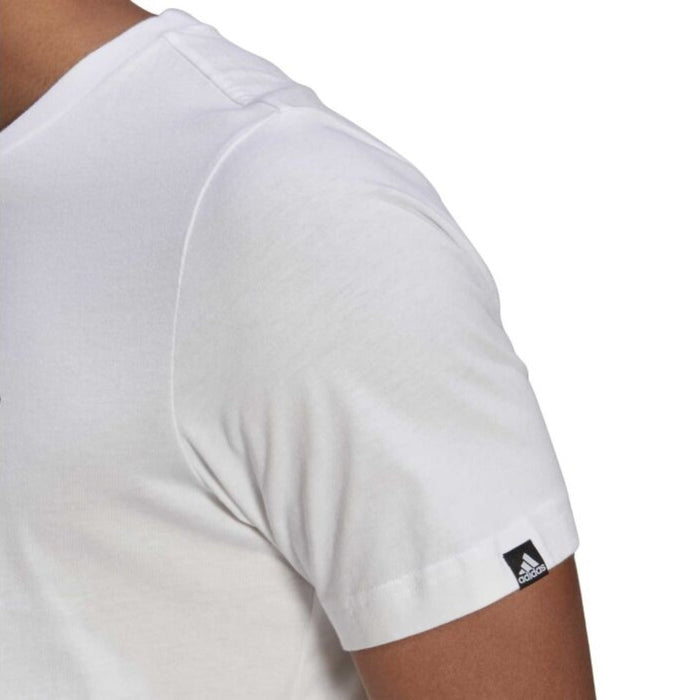 adidas Men’s BRSHSTRK V4 Tee - White Black runnwalk