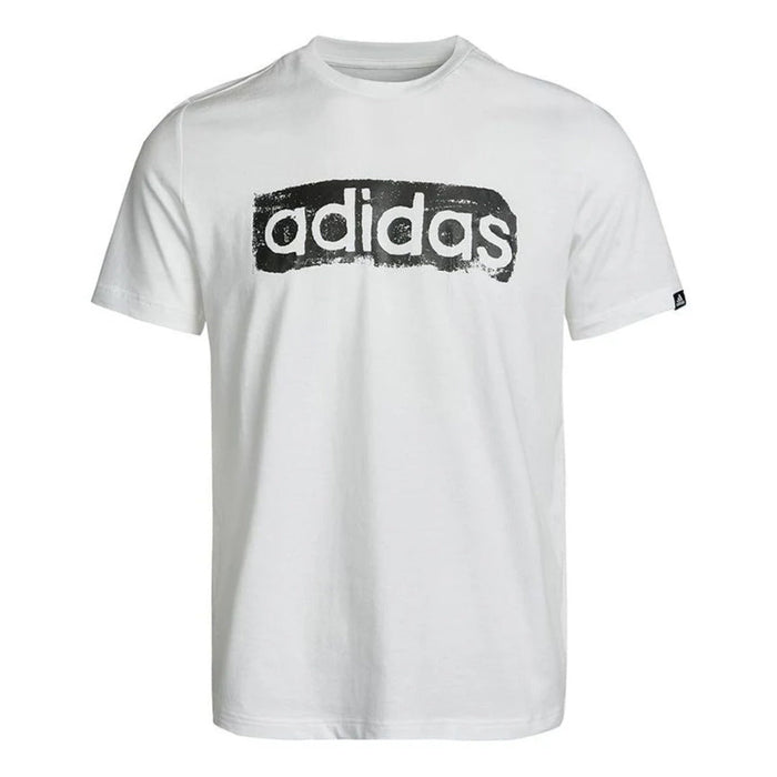 adidas Men’s BRSHSTRK V4 Tee - White Black runnwalk