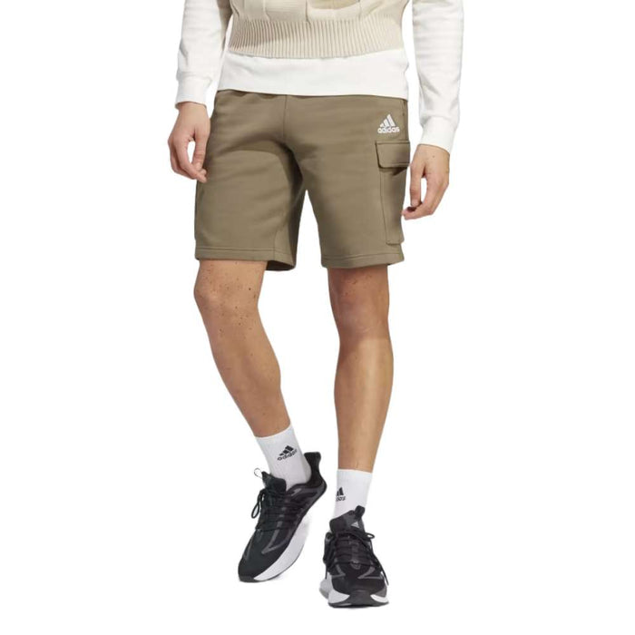 adidas Men's Essentials Cargo Shorts - Olive Strata runnwalk