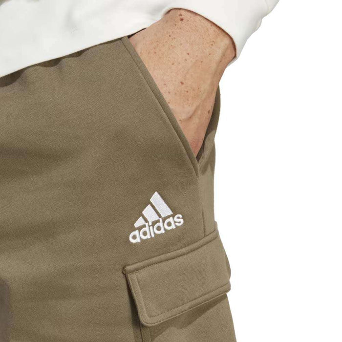 adidas Men's Essentials Cargo Shorts - Olive Strata runnwalk