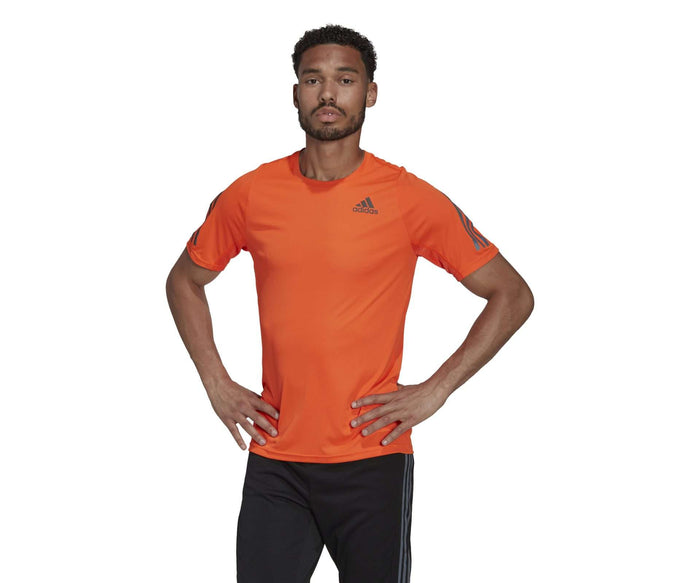 adidas Men's Run Icon Running T-Shirt - IMPACT-ORANGE runnwalk