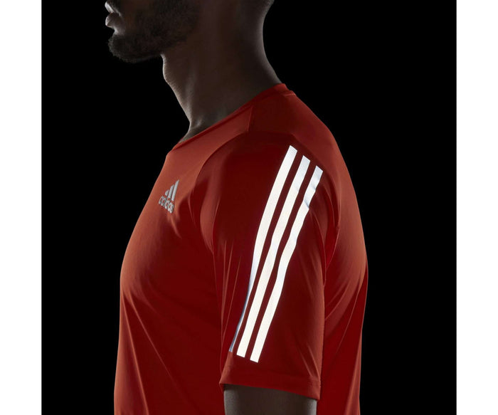 adidas Men's Run Icon Running T-Shirt - IMPACT-ORANGE runnwalk