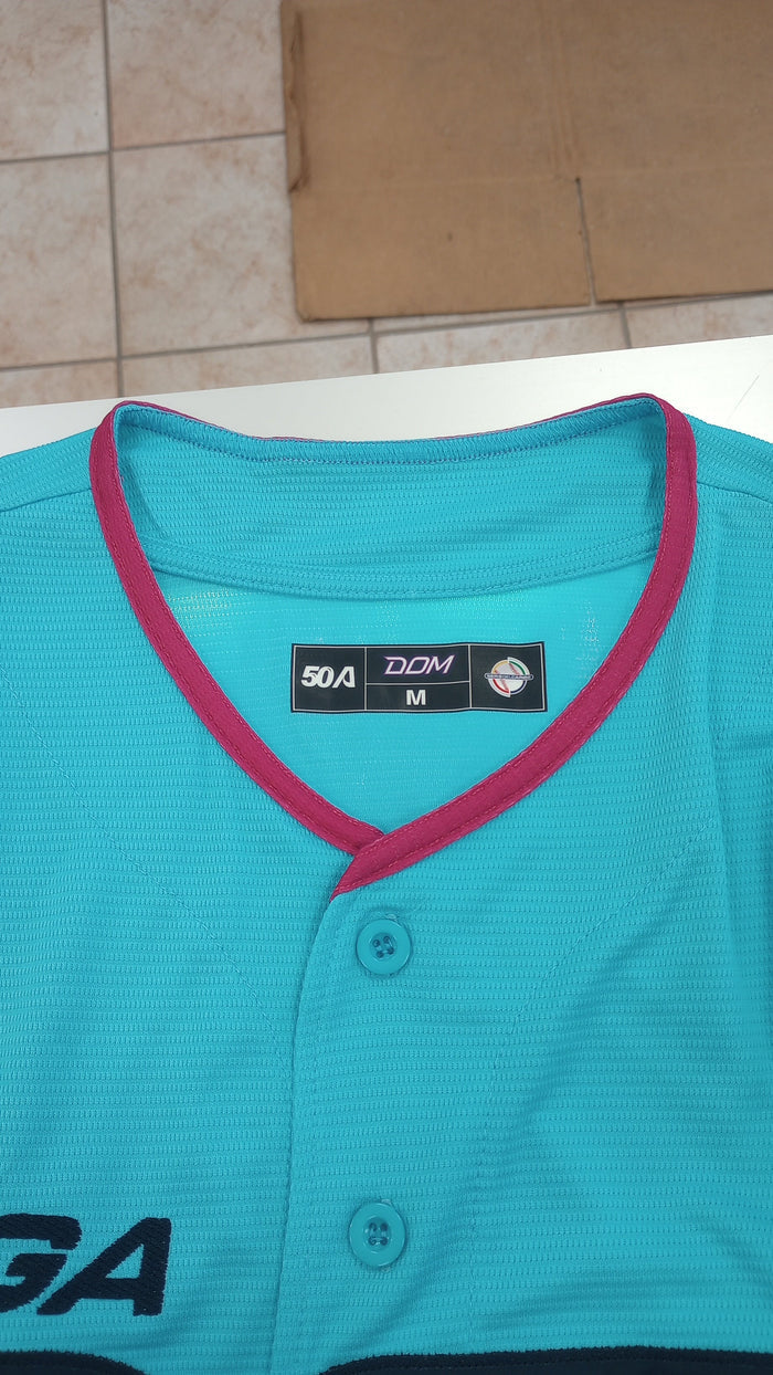 Men's Serie del Caribe 2024 OFFICIAL Dominicana Jersey - Teal Peligro Sports
