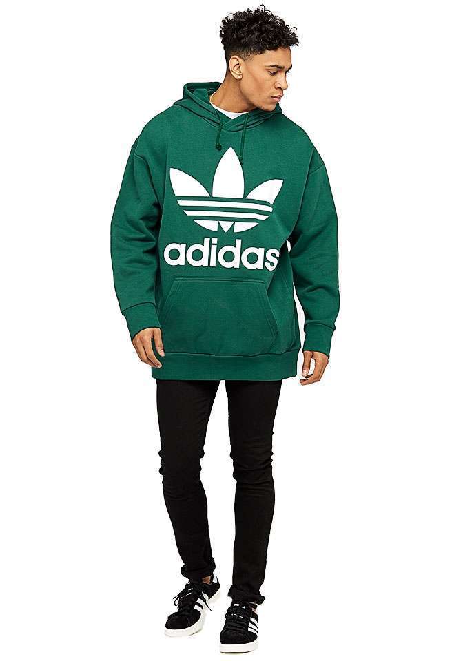 adidas Men's Trefoil Over Hoodie runnwalk