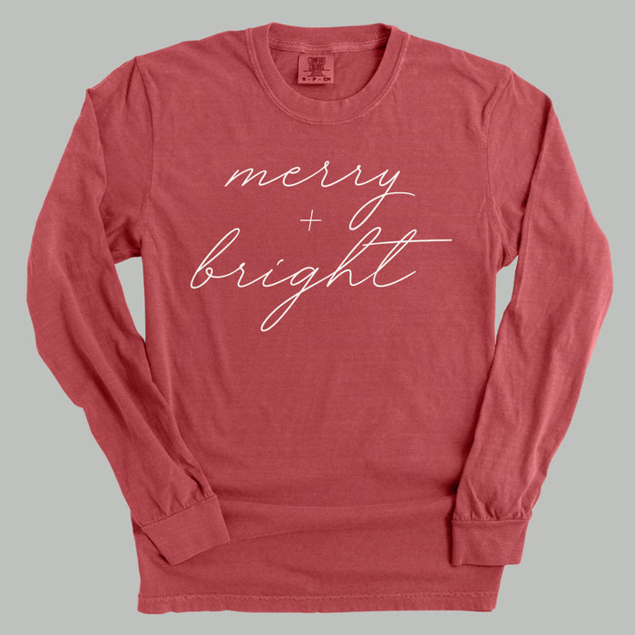 Comfort Colors Long Sleeve / Crimson / S