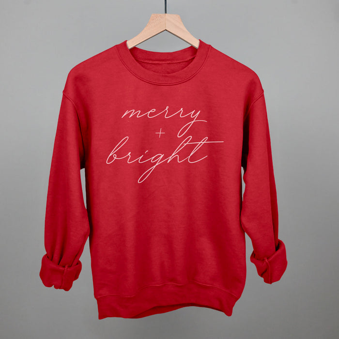 Merry And Bright White Script Ivy + Cloth