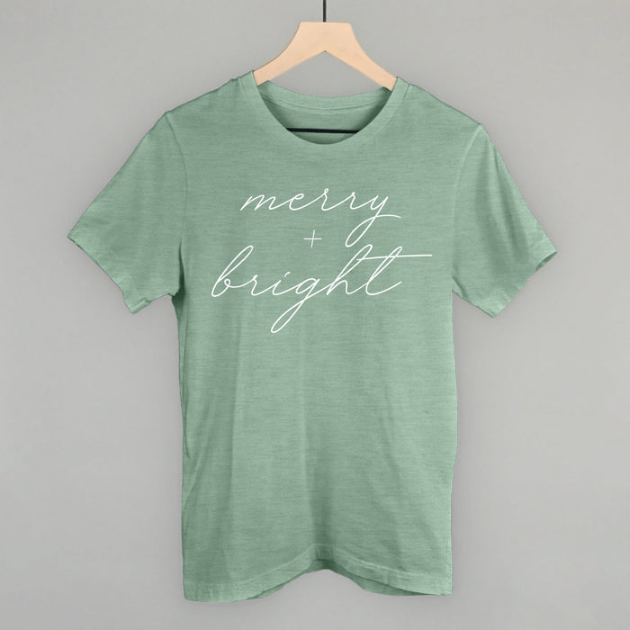 Merry And Bright White Script Ivy + Cloth