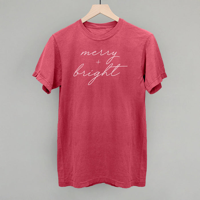 Merry And Bright White Script Ivy + Cloth