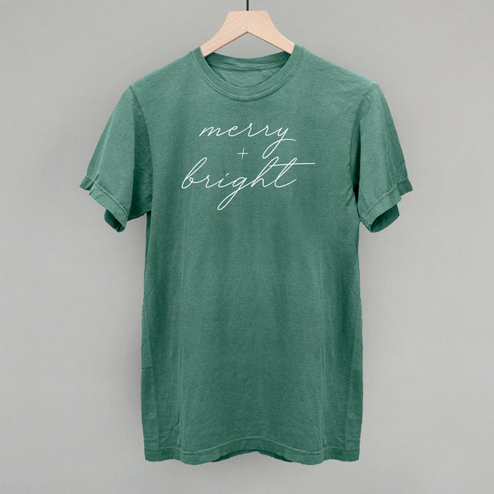 Merry And Bright White Script Ivy + Cloth
