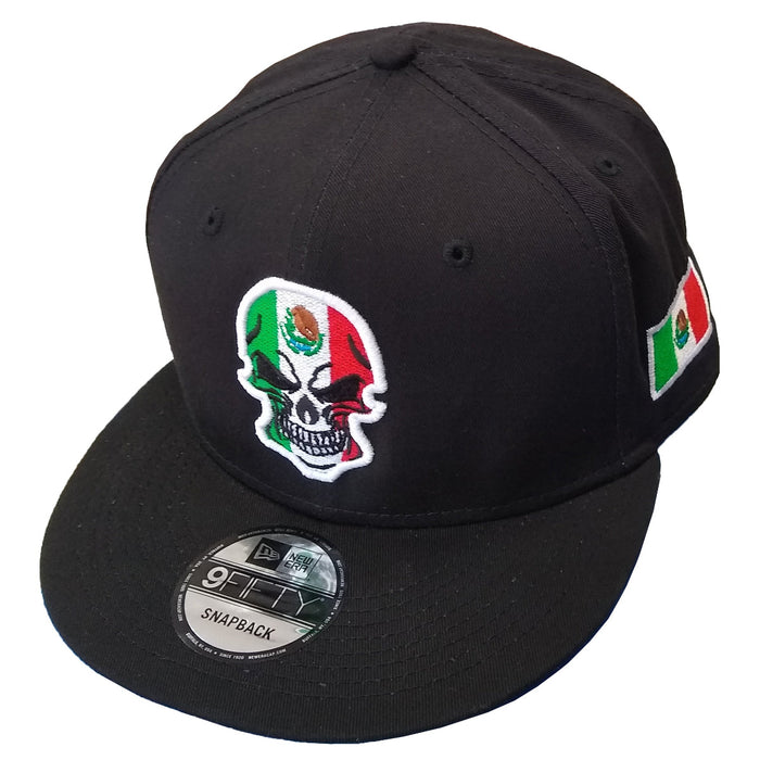 Mexico Embroidered Skull New Era hat Peligro Sports