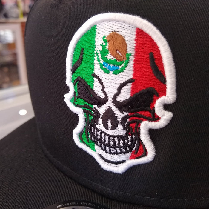 Mexico Embroidered Skull New Era hat Peligro Sports