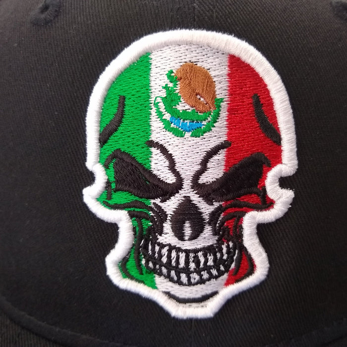 Mexico Embroidered Skull New Era hat Peligro Sports