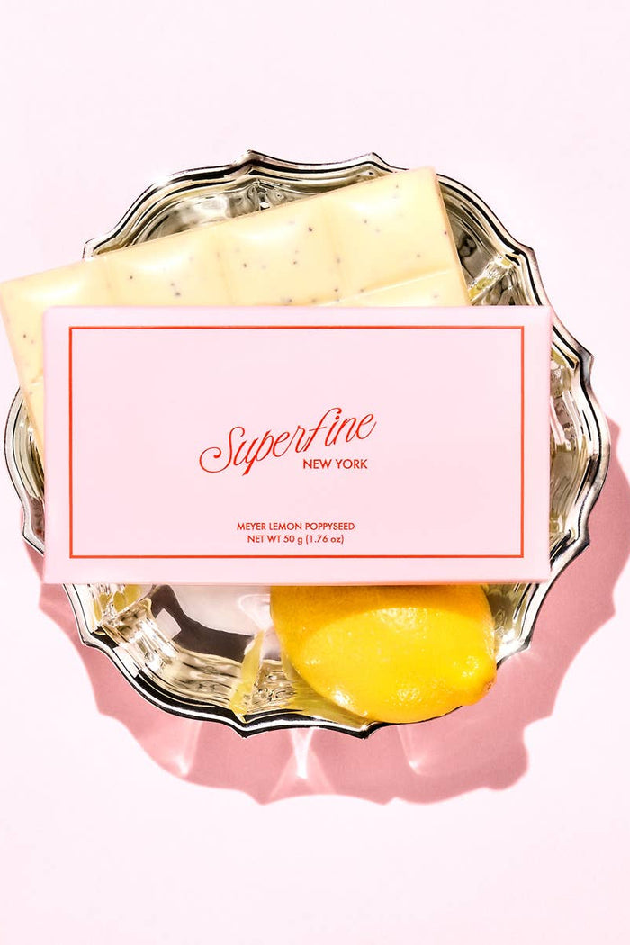 Meyer Lemon Poppyseed Chocolate Bar