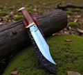 Mick Bowie Knife - 15" D2 Steel Blade, Wood Handle & Leather Sheath cskforged