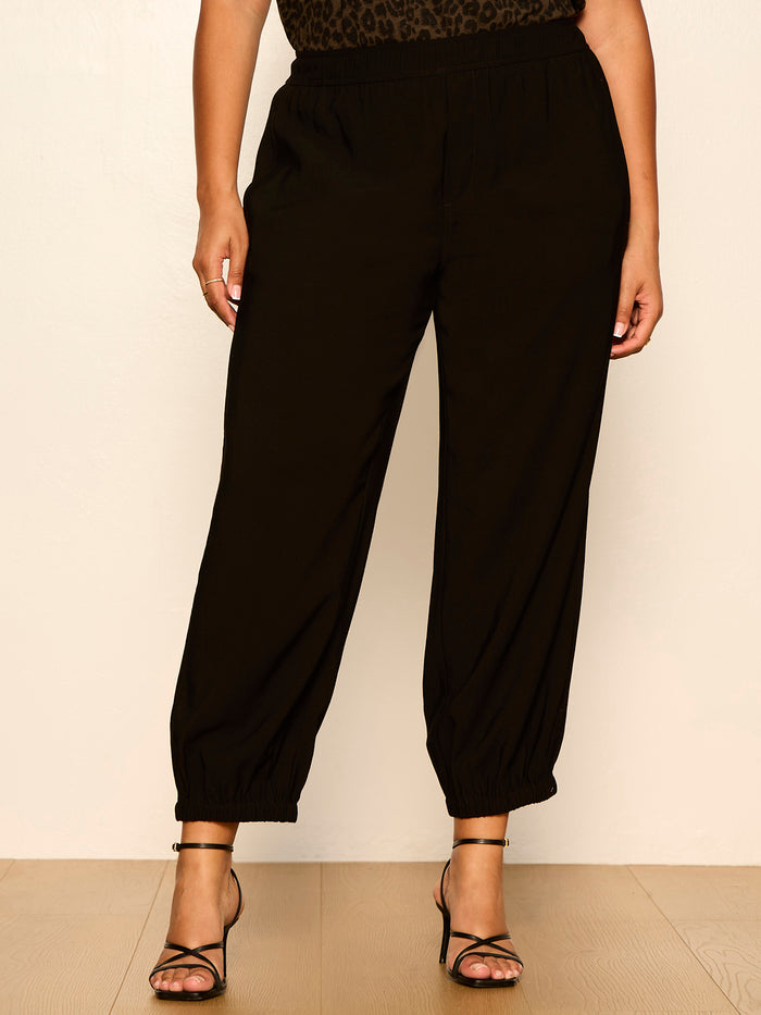 Micro Balloon Pant Black Extended Sizing