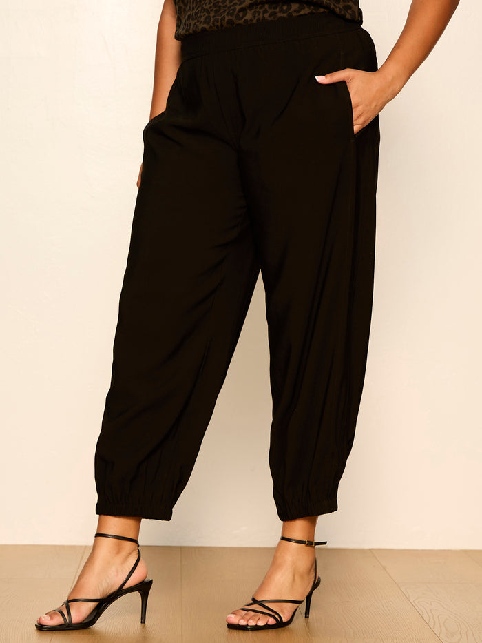 Micro Balloon Pant Black Extended Sizing