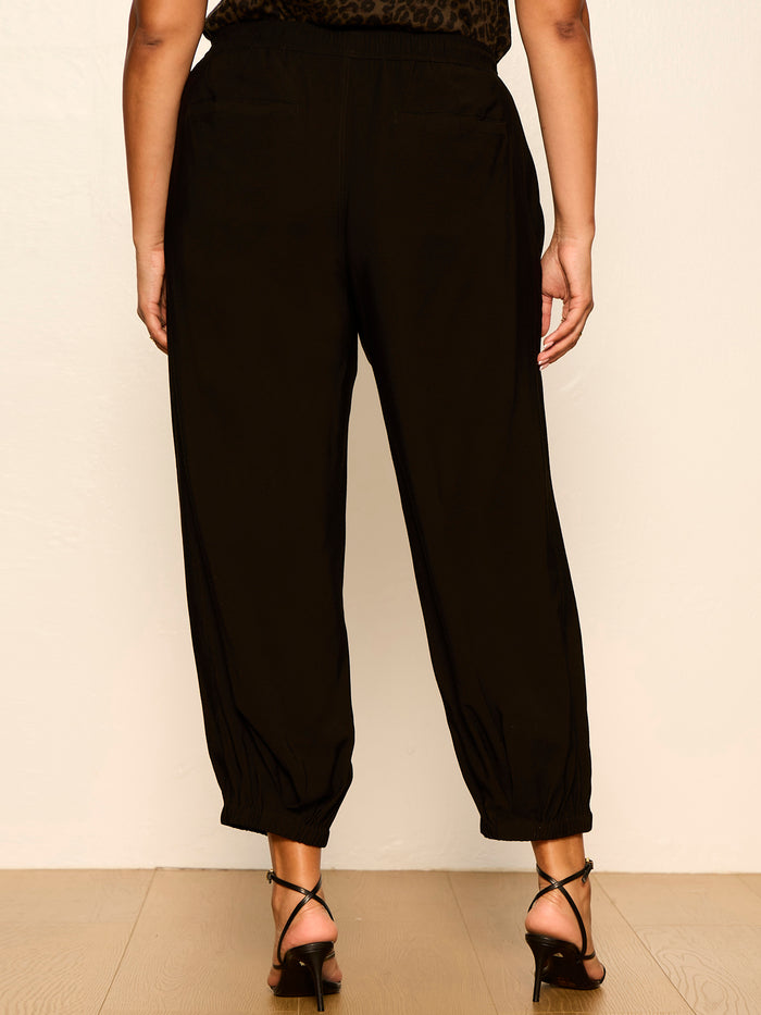 Micro Balloon Pant Black Extended Sizing