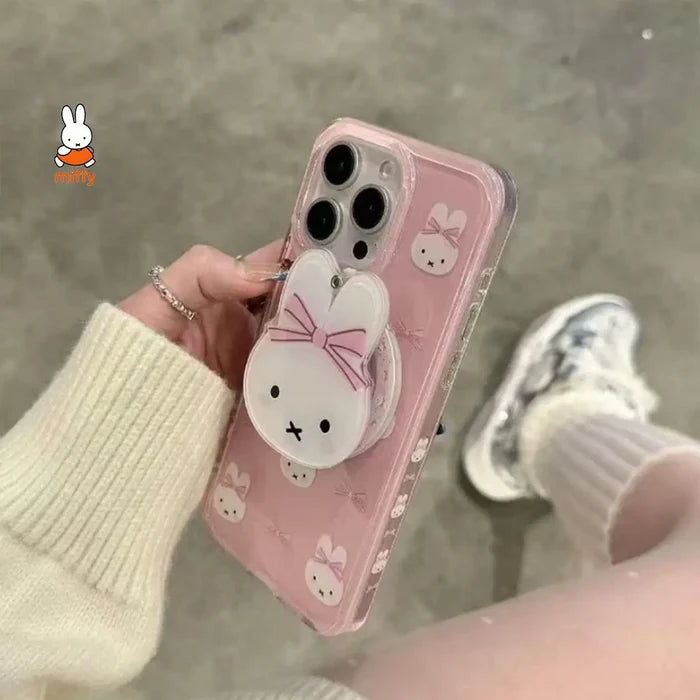 Miffy Kawaii Cartoon Mobile Phone Case Cute Anime Rabbit Phone Case PhoneShells