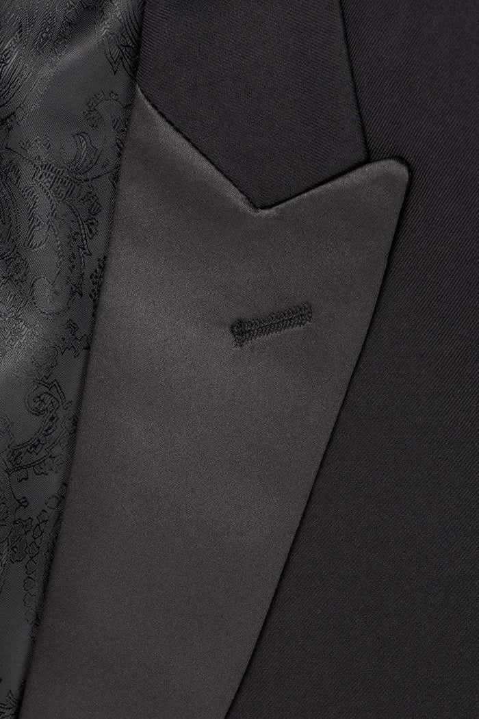 "Milan" Black Tuxedo Jacket Peak (Separates) Tux-USA