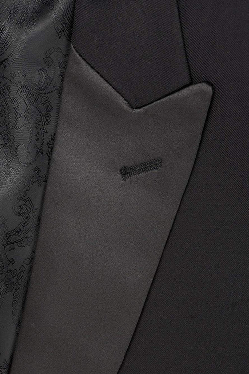 "Milan" Black Tuxedo Jacket Peak (Separates) Tux-USA