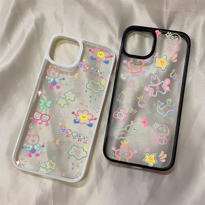 Mini Cute Colorful Cartoon Pattern Cover Phone Case PhoneShells