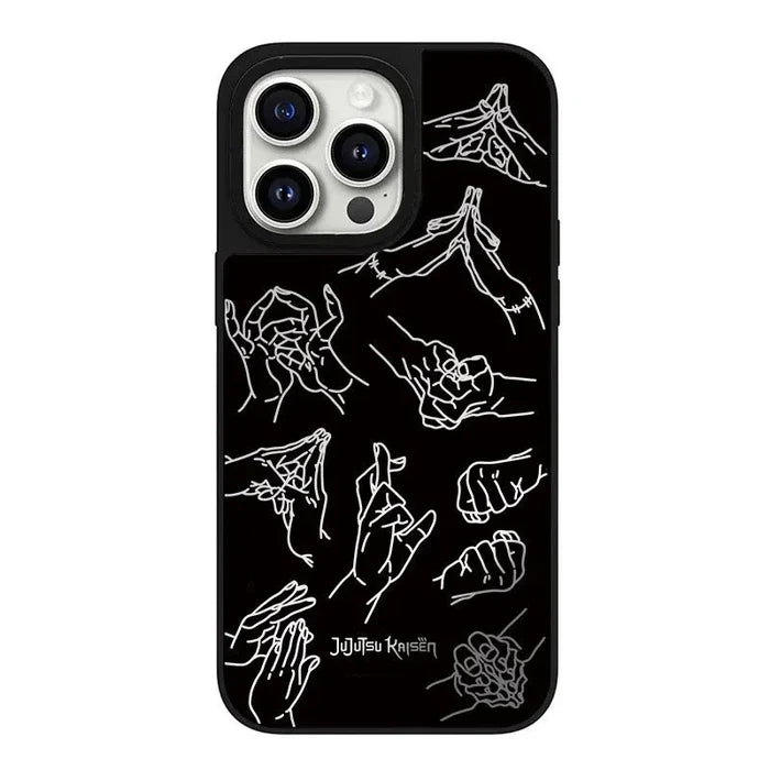 Mirror Surface Anime Gesture Phone Case PhoneShells
