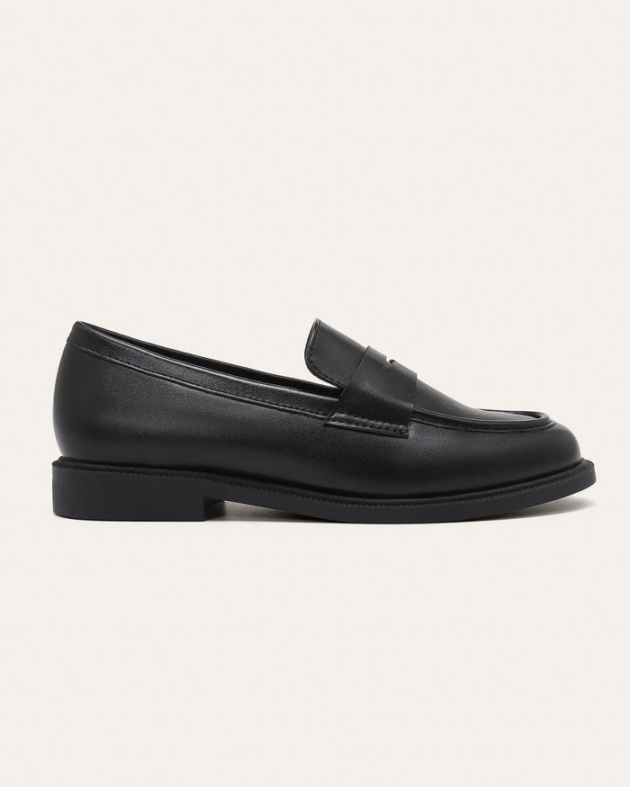 Mocassino Oxford nero - vegan