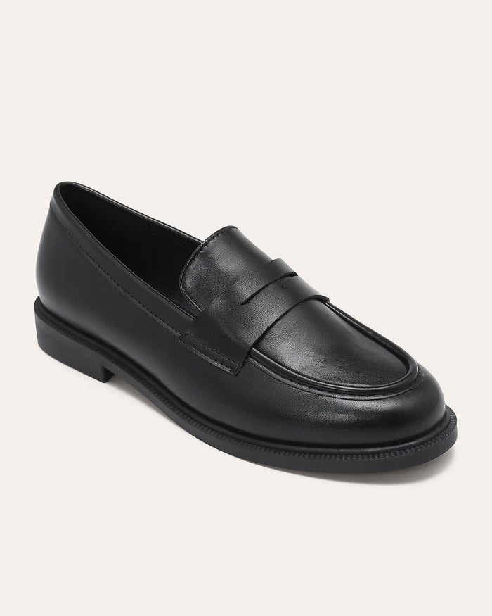 Mocassino Oxford nero - vegan