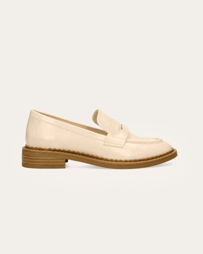 Mocassino Vittoria beige - vegan
