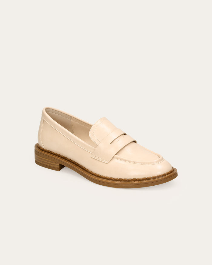 Mocassino Vittoria beige - vegan