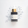 Moon Grey - Calligraphy Ink in bottle with illustration in ink