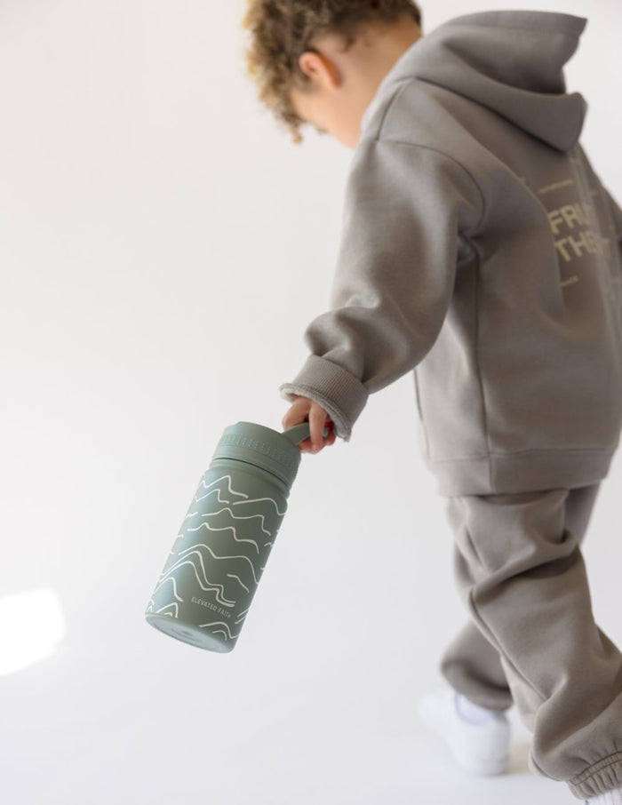 Mountainscape Kids Water Bottle Elevated Faith