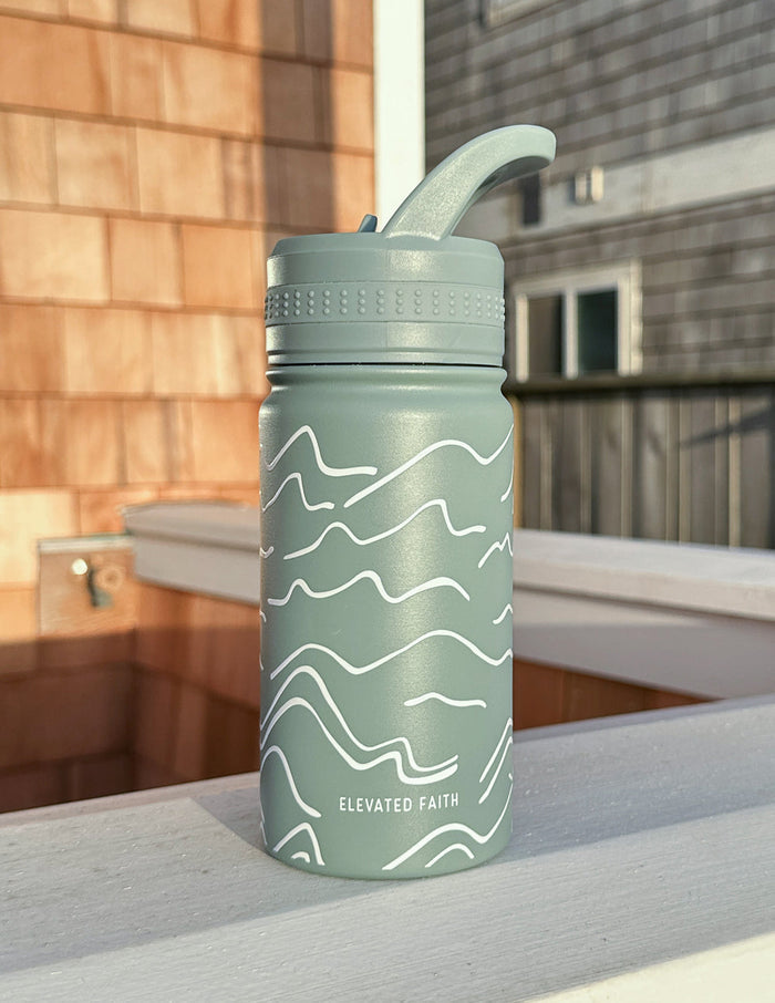 Mountainscape Kids Water Bottle Elevated Faith