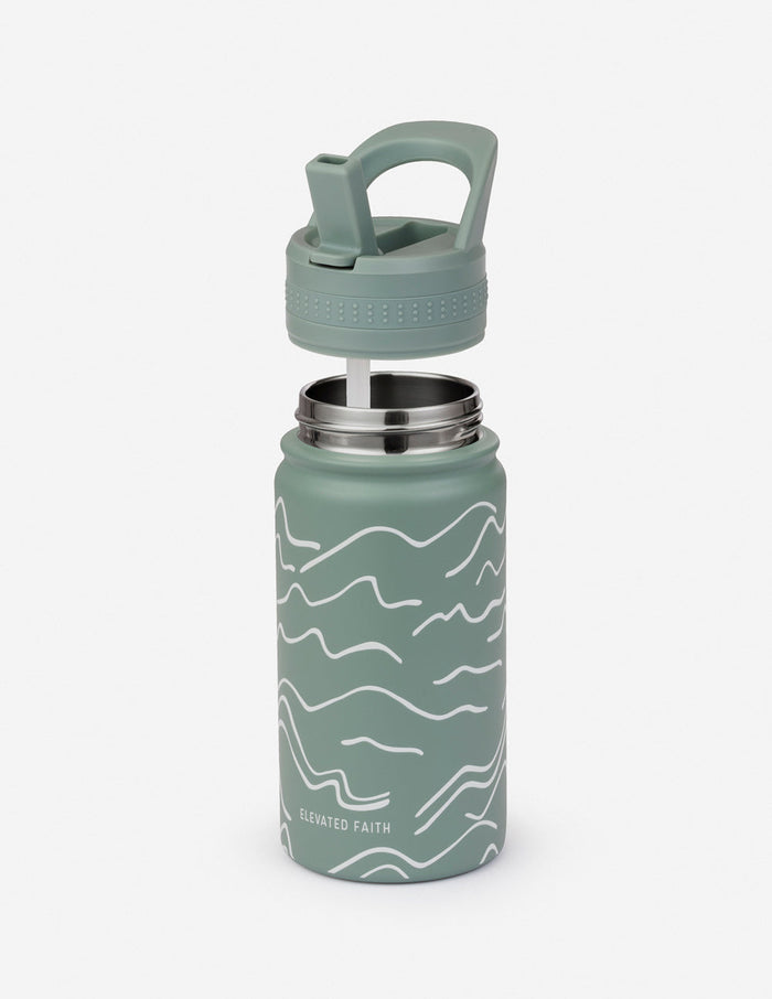 Mountainscape Kids Water Bottle Elevated Faith