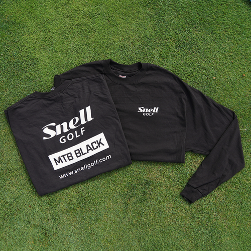 "MTB Black" T-Shirt T-Shirts Snell Golf Small Long