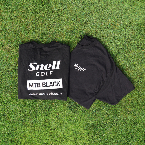 "MTB Black" T-Shirt T-Shirts Snell Golf Small Short