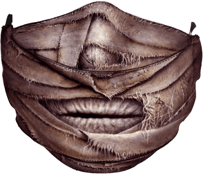 MUMMIFIED - Premium Cotton Fashion Mask with Adjuster Spiral USA