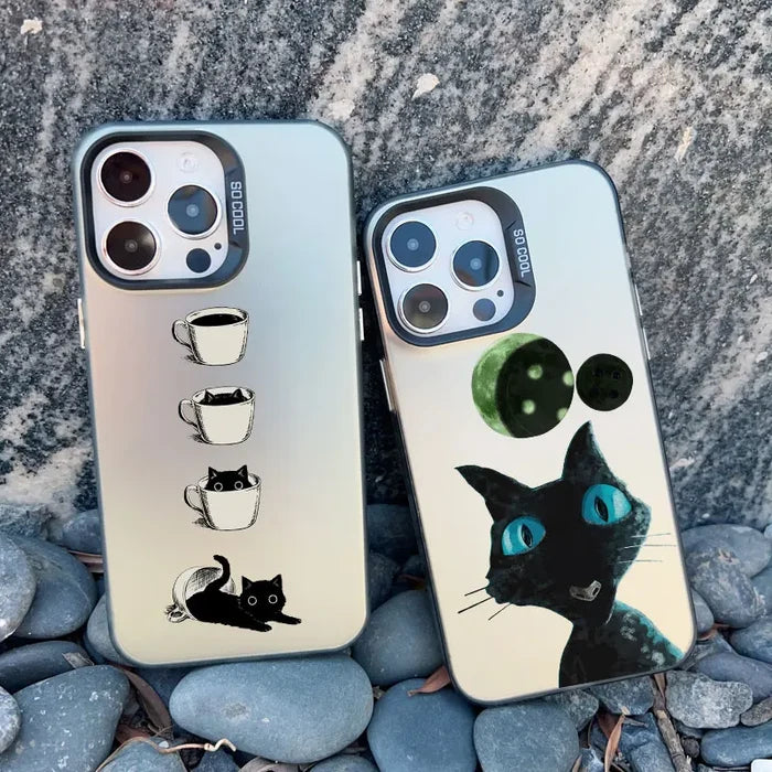 Naughty Kitten Funny Cat Art Phone Case For iPhone PhoneShells