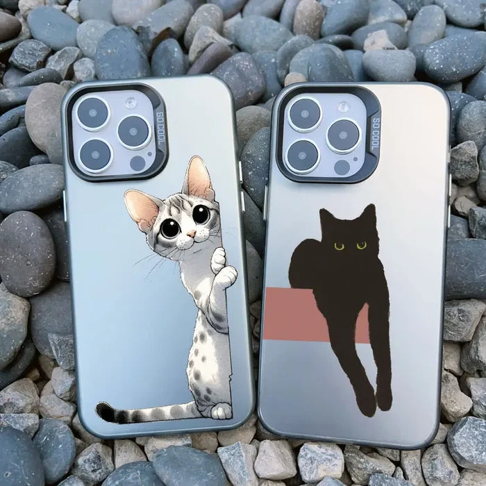 Naughty Kitten Funny Cat Art Phone Case For iPhone PhoneShells