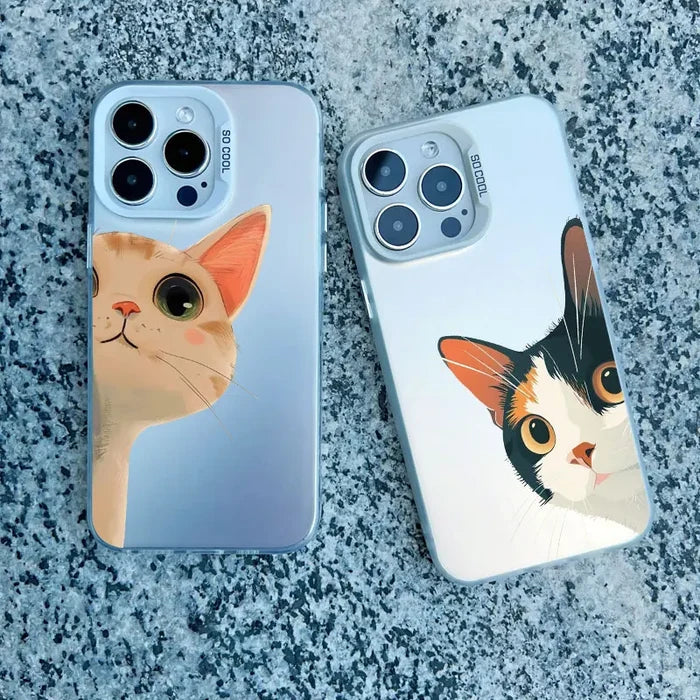 Naughty Kitten Funny Cat Art Phone Case For iPhone PhoneShells