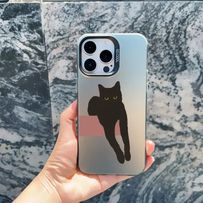 Naughty Kitten Funny Cat Art Phone Case For iPhone PhoneShells