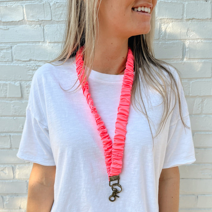 Neon Pink Lanyard Ivy + Cloth