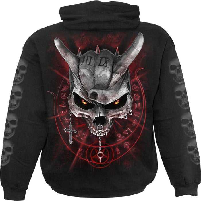 NEVER TOO LOUD - Kids Hoody Black Spiral USA