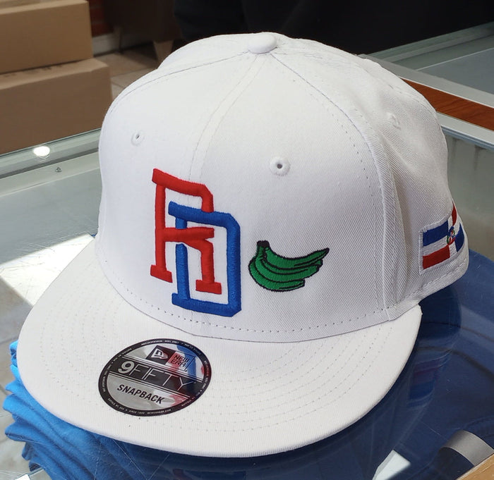 New Era SnapBack White Cap - RD Platano Power Peligro Sports