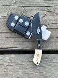 New Full Tang Custom Handmade J2 SteelBlack Coated Blade Hunting Knives cskforged