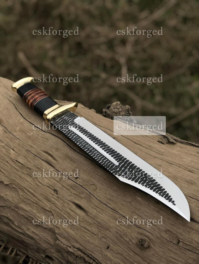 New Look of Custom Handmade Crocodile Dundee Bowie knife| cskforged cskforged